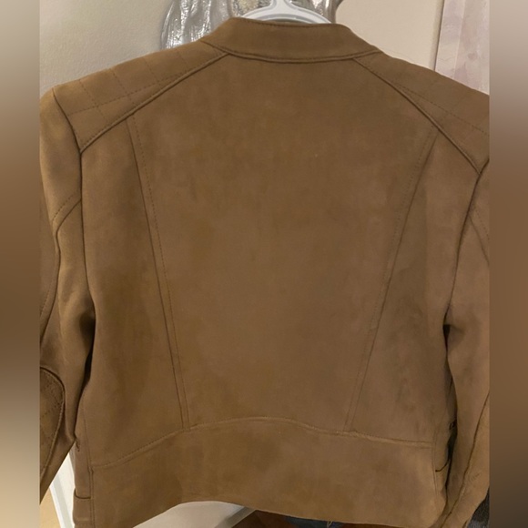 Banana Republic Vegan Suede Quilted Biker
Jacket - Canyon Brown - Picture 6 of 8